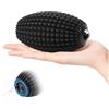 YIXIUTEN Sfera vibrante massaggiante con testa rotante per fascite plantare | Rullo per massaggio miofasciale a 3 velocità per terapia dei punti trigger, recupero sportivo, yoga e fitness (nero)