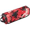 KLL Organizer 2 in 1 per strumenti per capelli e tappetino resistente al calore, impermeabile, organizer da viaggio per ferro arricciacapelli, piastra per capelli piatti, mimetico rosso
