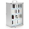 Waytex Armadietto portachiavi per telefoni cellulari 36 custodie | Armadio Sicuro, Porta Plexi con serratura, scomparti antigraffio numerati, maniglia trasporto e fissaggio a parete