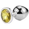 Generico Taglia S/M/L Bastone da massaggio portatile for uomo e donna, processo di lucidatura dell'acciaio inossidabile,strumento for il rilassamento del corpo(Light Yellow,Medium)