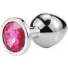 Generico Taglia S/M/L Bastone da massaggio portatile for uomo e donna, processo di lucidatura dell'acciaio inossidabile,strumento for il rilassamento del corpo(Rose Red,Medium)