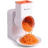 EASY SPEED Taglia Verdure Elettrico, Affetta Verdure, Grattugia Elettrica per Formaggio, Tagliaverdure Elettrico, USB-C Ricaricabile, 6 Lame