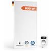 Könighaus pannello IR 800 W - Termostato Smart - 11-21 m² | TÜV SÜD, garanzia del produttore 5 anni, doppia protezione dal surriscaldamento, pronto in 2-4 minuti