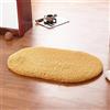 YAOTT Tappeto da Bagno Assorbente Antiscivolo Tappeto Peluche in Microfibra Spessi Lavabili in Lavatrice Tappetini Zerbinando Morbido Facile da Pulire per Vasca Doccia e Bagno Cachi 30X50CM