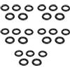 Pilipane Anelli di gomma in gomma di bobin avvolgitore 25pcs sostituzione elastica flessibile anelli di avvolgitore di bobina nero per macchine da cucire uso industriale