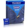 Durex Settebello Jeans, Preservativi Durex Classici, Formato Convenienza, Vestibilità Regular, 80 Profilattici