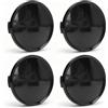 HERCHR OD 63mm ID 58mm Coprimozzo Ruota Centrale, 4 Pezzi Coprimozzo Centrale per Ruota Auto con Anello in Ferro