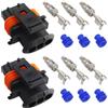 eMagTech 2 Set di Kit di Connettori per Sensori di Pressione a 3 Pin Compatibile con Bosch Kompakt 1 a 3 Pin Sostituisce l'OEM 1928403110