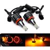 RZG 2 lampadine LED color ambra Angel Eye Halo DRL H8 80 W Canbus per E90 E92 E82 E60 E70 E71