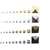 N /A 100pcs 4 Artiglio Pelle Piramide rivettano Spike Nailheads Fai da Te Braccialetti Abbigliamento Scarpe Borse Cinture Accessori Abbigliamento,7mm 100Pcs,Copper