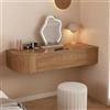 SEIFE Postazione Trucco Sospesa con Cassetti Scrittoio da Parete Salvaspazio | Tavolo da Trucco Sospeso Moderno Salvaspazio Mobile Trucco da Parete Scrittoio Sospeso Camera(R-oak,80cm/31.4in)