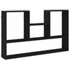 Generico Mensola a Muro Rovere Nero 99x15x60 cm in Truciolato,Mobili,Scaffalature,Scaffali e mensole per pareti,Nero,8.35 kg,868066
