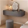 SEIFE Postazione Trucco Sospesa con Cassetti Scrittoio da Parete Salvaspazio | Tavolo da Trucco Sospeso Moderno Salvaspazio Mobile Trucco da Parete Scrittoio Sospeso Camera(L-gray,80cm/31.4in)