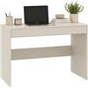 Dmora Scrivania Ber 100x50x77h cm Beige un Cassetto un Ripiano, Materiale Piano in Legno Nobilitato