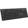 Atlantis KU110 Tastiera PC con Filo USB, ITA - QWERTY con Tastierino, Nero | Tastiera computer con cavo da 1,5 m, tasti a membrana, 10 comandi rapidi e tasto Copilot