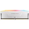 CORSAIR VENGEANCE RGB RS DDR5 16GB (1 x 16GB) fino a 6000MHz RAM AMD Intel | Memoria per PC da Gaming, Compatibile con AMD EXPO e Intel XMP 3.0, CL38, Bianca, CMG16GX5M1D6000Z38W