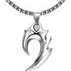 Wolf Dente Ciondolo Collana Uomo Fang Punk Rock Animale Collare Zirconia Regalo