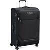 RONCATO Joy Trolley Large Morbido Espandibile 4 Ruote con TSA, Nero, 29 cm x 48 cm x 75 cm, Valigia
