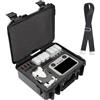 Poweka Custodia Rigida Impermeabile Compatibile DJI Mini 4 Pro/Mini 3 Pro | Valigia Protettiva Compatibile con DJI RC, RC 2, RC-N2 e RC-N1, Spazio per Drone, Accessori e Fino a 6 Batterie, con Tracolla