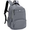 SPAHER Zaino da Viaggio 40x30x15 ITA Airways Iberia Bagaglio a Mano Aereo | 20L Zaino Cabina Impermeabile, Zaini Scuola Casual Leggero, Zainetto Sportivo Uomo Donna, Travel Backpack, Grigio