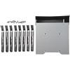 Tuidzljd Rack Un Gabbia per Dischi Rigidi HDD Un 4 Alloggiamenti di Grande capacità 5 Pollici 3 Alloggiamenti per unità Ottiche Un 3,5 Pollici SAS Vassoio per Dischi Rigidi