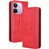GOKEN Cover per Xiaomi Redmi Note 17 Pro 5G | Portafoglio in Pelle Sintetica con Calamita, Silicone Interno Antiurto, Custodia Libro Flip Magnetica con Stand -Rosso