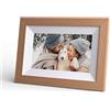 KODAK Cornice per foto digitale, 7 pollici, touchscreen, WiFi abilitato, risoluzione 1024 * 600 16:9, memoria integrata da 32 GB, cornice Burlywood, foto, musica, video, meteo, calendario, orologio