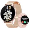 Hwagol Smartwatch Donna, 1.39 HD Orologio Smartwatch con Sonno/SpO2/Cardiofrequenzimetro, Rotondo Orologio Contapassi Donna con 100+ Sportive, Smart Watch Chiamate Compatibile per iOS Android