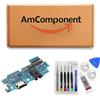 AmComponent - DOCK di ricambio per SAMSUNG GALAXY A50 SM-A505 CONNETTORE CARICA RICARICA MICROFONO USB FLAT | Componente di ricambio con prestazioni a lunga durata con il dispositivo