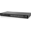 INTELLINET NETWORK SOLUTIONS INTELLINET 560917 Switch 24 Porte Web-Managed Gigabit Ethernet con 2 Porte SFP Nero