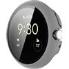 xhKJO Silicone Cover per Google Pixel Watch 4 45mm Custodia Case,TPU Protettivo Case Funda Sport Skins Copertura Resistente Shell, SmartWatch Shell per Google Pixel Watch 4 45mm Accessori (grigio)