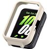 FTRONGRT Cover Compatibile con Samsung Galaxy Fit 3, Antigraffio, PC Quadrante Dell'orologio Custodia Protettiva Compatibile con Samsung Galaxy Fit 3.Bianco D'epoca