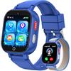 PTHTECHUS Smartwatch per Bambini 4G con GPS, Chat Vocale, Modalità Classe | Orologio Smartwatch per Bambino Videochiamata Chat Vocale Camera Sveglia Regalo per Ragazza e Ragazzo 4-12 Anni, Blu