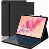 QYiiD Custodia con tastiera touchpad per Lenovo Tab Plus 11,5 Pollici 2024 TB351FU, custodia in pelle con supporto e tastiera retroilluminatie wireless, Italiano (QWERTY), Nero
