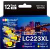 GPC Image LC223XL Cartucce d'inchiostro Compatibili per Brother LC223 XL | LC223XL per Brother MFC-J5320DW - Cartucce per J4420DW J4620DW MFC-J480DW J5620DW J5720DW J680DW J4625DW J880DW - 12 Pack