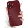 ZhuoFan Cover per iPhone 17 6,3", Aesthetic Papillon Motivo Custodia Rosso Cute Ragazze Donne Opaca Ultra Morbida Sottile Leggera Silicone Antiurto TPU Bumper Protezione della fotocamera Case, 01