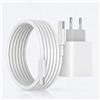 Tech-Fan Caricatore USB-C da 35 W con cavo 1 m, ricarica rapida PD/PPS, compatibile con iPhone 17/16/15, Samsung Galaxy S25/S24/S23/S22, Google Pixel, Huawei, Xiaomi, iPad, Bianco, Compatto