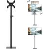 Turosur Supporto TV da pavimento per TV a schermo da 14 a 43 pollici con | Supporto universale per TV alto con inclinazione di 15° e rotazione a 360°, modalità verticale e orizzontale, per casa