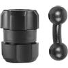 Wynrzyj Adattatore di prolunga a doppia sfera da 17 mm, con 360 rotazioni, dispositivo regolabile per auto, cruscotto, supporti di ventilazione, supporto magnetico per telefono