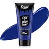 Erinde Trucco Blu Scuro per Viso e Corpo da Donna, Alta Coprenza, Trucco in Crema Blu Scuro per Viso, Alta Coprenza, Colore Intenso, Facile da Sfumare, Lavabile, per Halloween, Carnevale e Cosplay