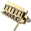 OVSAL Ponte per chitarra elettrica da 10,5 mm, ponte tremolo a 2 punti, con selle in lega di zinco, piastra in acciaio, compatibile con Stratocaster Start a 6 corde per chitarra elettrica (oro lucido)