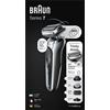 Braun Series 7 71 S4862cs Rasoio Elettrico Uomo Con Accessori Rifinitore Di Precisione Rifinitore Effetto Barba Incolta E Rifinitore Corpo EasyClick Base Di Ricarica 360 Flex Wet eDry Ricaricabile Rasoio A Lamina Senza Fili Argento