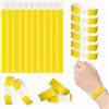 CRESTYLESTORE 200 Pezzi Braccialetti Carta per Eventi, VIP Braccialetti identificazione | 25×1.9cm Giallo Bracciali Carta Impermeabili Auto-adesivi per Festival Feste Concerti Bar Discoteca Club Parchi Divertimento