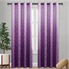 DWCN Tende oscuranti per camera da letto, motivo damascato, isolamento termico, con occhielli, per soggiorno, 1 paio di tende per finestre, 133 x 213 cm di lunghezza, viola reale