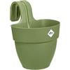 elho vibia campana easy hanger small fioriera - Moss Green | Lungh. 24.1 x Largh. 20.5 x Alt. 26.5 cm | Adatto per uso esterno