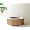 Intex PureSpa Bubble Massage 28428ND, Vasca Idromassaggio Gonfiabile Circolare, 6 Posti, 140 Getti, 216 cm, Saharan Tan