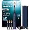Philips Sonicare serie 7500 spazzolino elettrico - Tecnologia Next Generation Sonicare, sensore di pressione, 12 impostazioni, SmarTimer, 21 giorni di autonomia, custodia con ricarica, blu, HX7423/12
