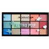 Revolution Beauty London Revolution Reloaded Retro Pop Palette Ombretti, Pastello e Shimmer | Pigmenti modulabili, tonalità multiuso per occhi e guance, formula senza talco