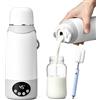 Makerstep Scalda biberon portatile per bambini in viaggio, capacità 500 ml, latte materno e acqua, può riscaldare, tenere al caldo e sterilizzare, riscaldamento rapido in 3 minuti