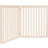 vidaXL Cancello per Cani Pieghevole 2 Pannelli 160 cm Legno di Pioppo, cancello per animali domestici, cancello di sicurezza per cani, cancello per cuccioli per scale